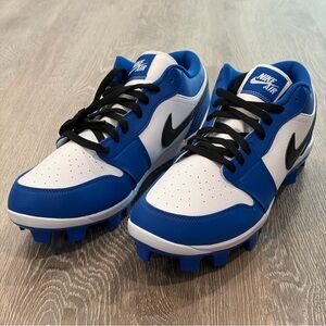 Air Jordan 1 Retro Low MCS Baseball Cleats Mens 12 Game Royal Nike CJ8524-411